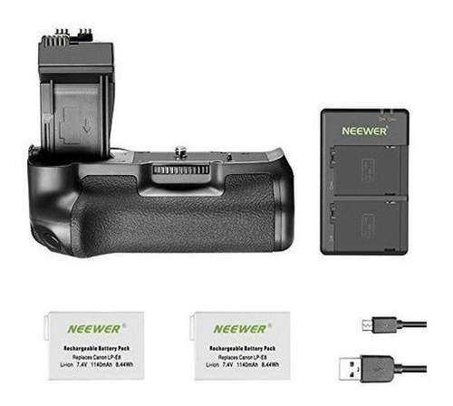Neewer Bge8 Recambio Battery Grip Para Canon Eos 550d 600d 6