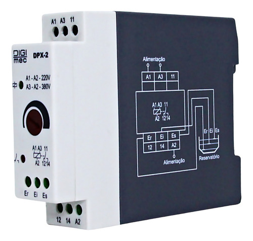 Rele De Nível Superior Enchimento Dpx-2 220-380v Digimec 220/380v