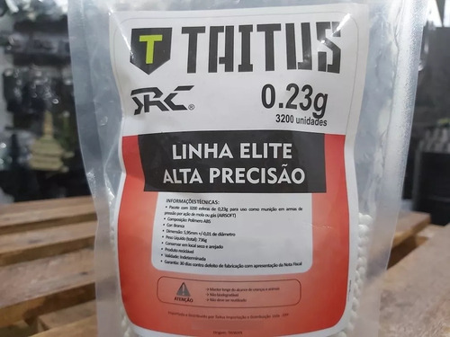 Airsoft Bbs Src Taitus 0.23g Alta Precisão