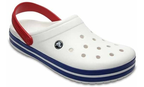 Zapato Crocs Caballero Crocband  Blanco/azul 