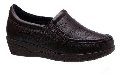 Mocassim Doctor Shoes Esporão Couro 200 Café