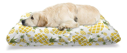 Lunarable Cama De Piña Para Mascotas, Patrón Divertido De.