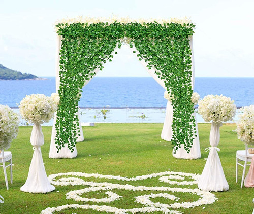 Imagen 5 de 9 de Jardin Vertical Enredadera Artificial X 2,10 Ms #90211