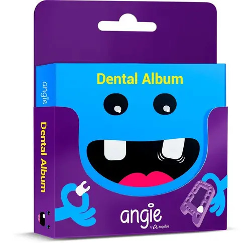 Dental Álbum Premium Porta Dentinhos + Álbum Recordação Azul - Angie Cor Azul-celeste Dental Friend