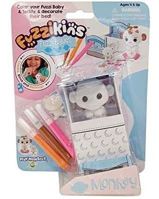 Imagen 1 de 6 de Playmonster Fuzzikins Fuzzi Babies - Mono De Peluche