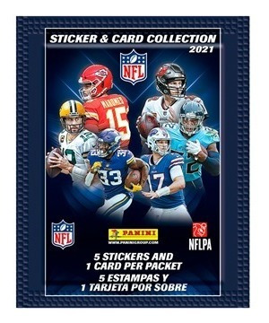 Imagen 2 de 3 de Caja Con 50 Sobres Nfl 2021/2022 Álbum Estampas Panini