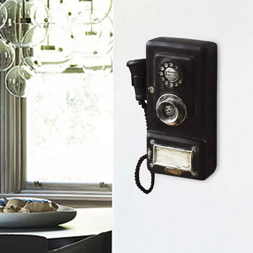 Teléfono Retro Con Dial Giratorio Antiguo Para Escaparate