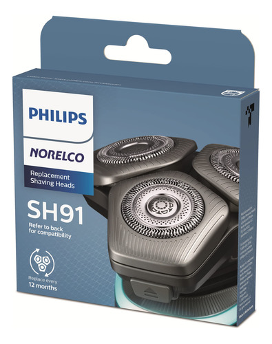 Cabezales De Afeitado De Repuesto Philips Norelco Sh91/52 Pa
