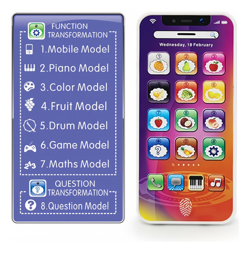 2 Juguetes Para Teléfonos Móviles Con Música Interactiva Par