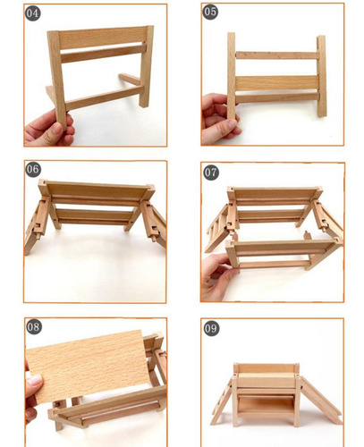 Juguete Montessori Bloques De Madera De Construcción