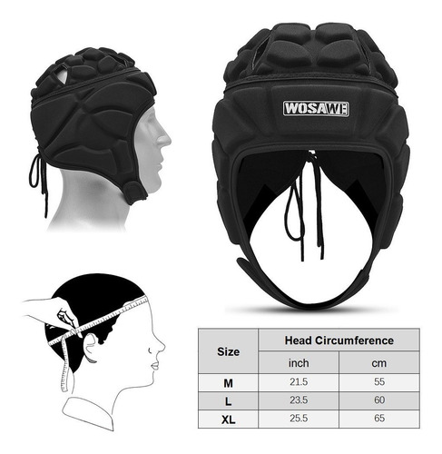 Casco De Portero Ajustable Deportes Fútbol Fútbol Rugby