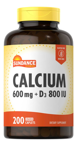 Sundance Calcio Con Vitamina D3 | 600 Mg | 200 Comprimidos |