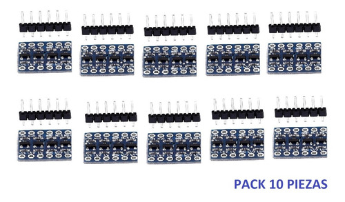 Pack Convertidor Logico De Nivel 4 Canales 5v 3.3v Arduino