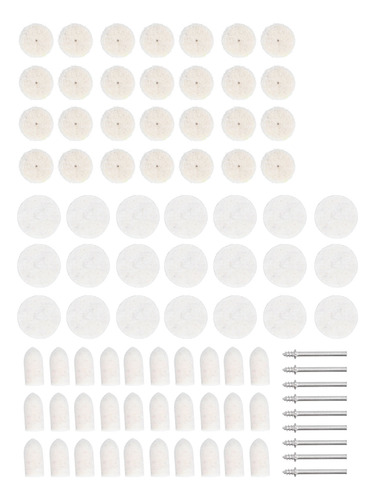 Rueda De Pulido De Fieltro De Lana, Juego De 88 Piezas Para