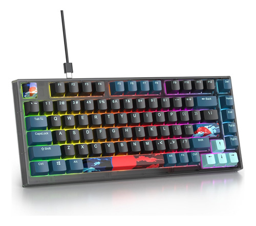 Teclado Gaming Hotswappable Montaje De Junta 75%, Tecla...