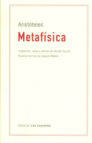 Metafisica - Aristoteles