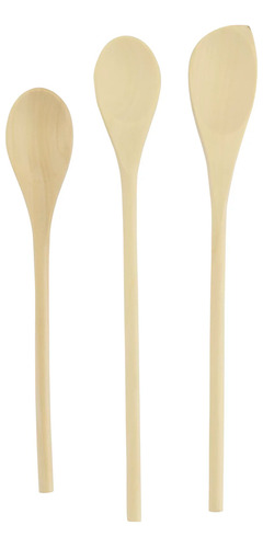 Cucharas Cucharones De Madera Para Cocina 3pzas Tres Tamaños Color Marrón