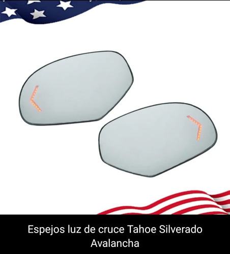 Espejo Retrovisor Luz De Cruce Silverado Tahoe 2007-2014