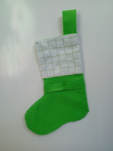 Imagen 8 de 8 de Bota Navideña Personalizada Verde Bebé Brillos Grande 1pza