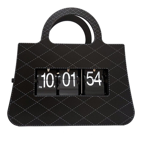 Reloj Decorativo En Forma De Bolsa, Tipo Flip, De Escritorio