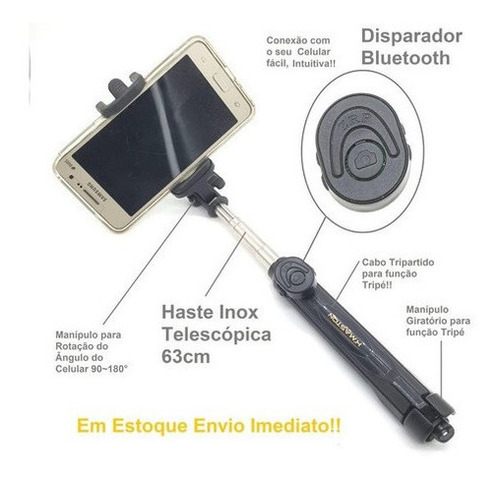 Bastão De Selfie Tripe Suporte Para Celular Hmaston