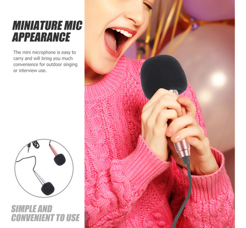 . Auriculares Usb Karaoke, Micrófono De Mano Pequeño, 2