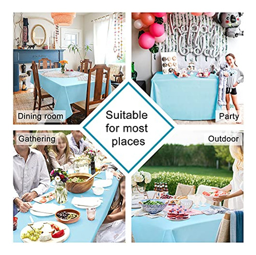 Mantel Rectangular Impermeable Lavable Para Comedor 152 X 35