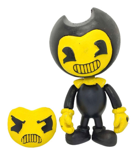 Figura Bendy The Ink Machine Amarillo Flourescente Brilla En