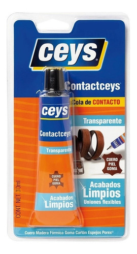 Pegamento Líquido Ceys contactceys transparente de 30g no tóxico