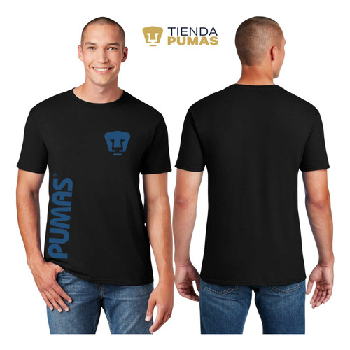 Jersey Playera Fútbol Pumas Unam Hombre Retro Azul Vinil