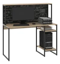 Comprar Escritorio Mesa De Computacion Con Estantes Moderno Pizarra Pizarron Anotador Incluido Dielfe