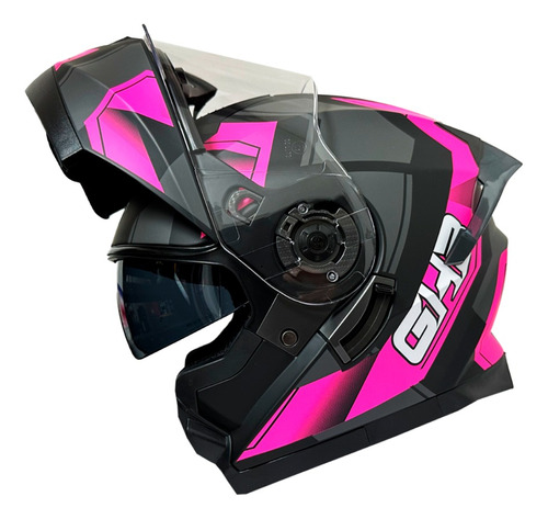 Casco Abatible Ghb  Rosa / Negro Matte Certificado