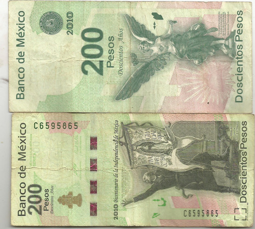 Billete De 200 Pesos Bicentenario De La Constitucion Usado