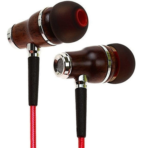 Auriculares Symphonized Wood Black Red