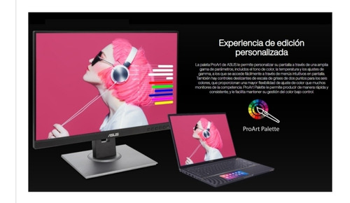 Imagen 3 de 7 de Asus Proart Pa278cv 27 2k 75hz Ips Dp/hdmi/usb-c/parlantes