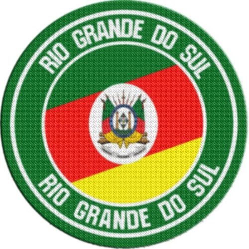 Parche Escudo Circular Brasil Rio Grande Do Sul