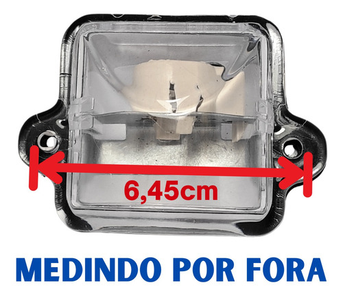 Luz Placa Fusca 1967 68 69 70 71 72 73 74 75 76 1977 Com Led