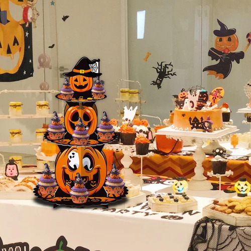 Soporte De Cupcakes De Halloween Soporte De Exhibición De