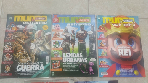 Lote 5 Revistas Mundo Estranho Games 1, 2, 3, 4 E 5 (Usado)
