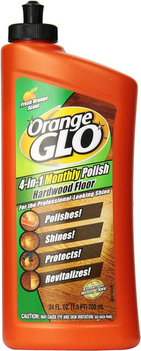 Orange Glo Esmalte Mensual 4 En 1 Para Piso De Madera Dura, 