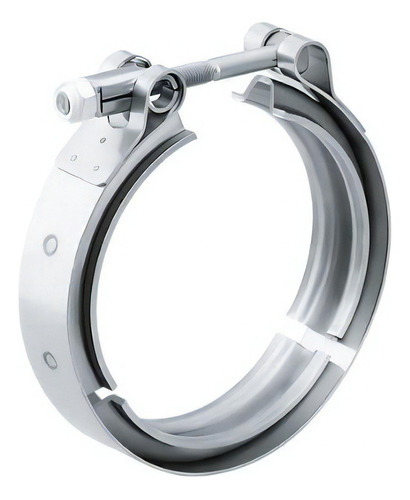 Abraçadeira 100% Inox Tipo V-band / V-clamp De 3,5 Pol Cor Prateado