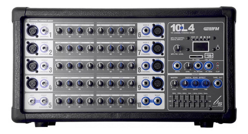 Consola Amplificada Back Stage Mezcladora 10 Canales 10l4usb