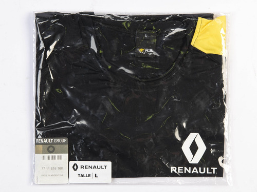 Imagen 5 de 6 de Remera Hombre Rs Manga Amarilla T: L Boutique Renault