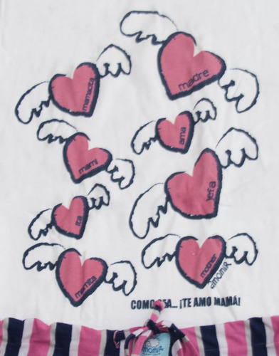 Pijama Short Para Mujer Regalos Oferta Novia Corazones Twins