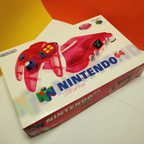 Nintendo N64 Clear Red Ntsc-j En Caja  Sin Uso!!!