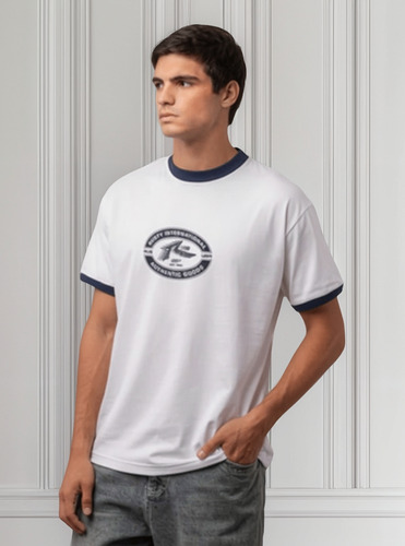 Remera Rusty Rush Hour Tee White