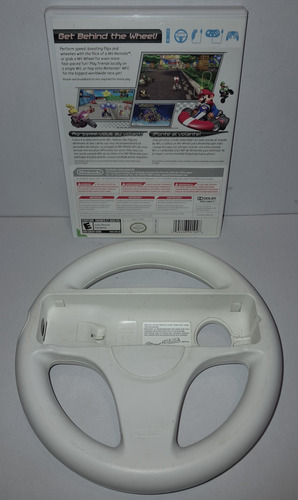 Mario Kart Wii Videojuego + Volante Nintendo Wii (Usado)