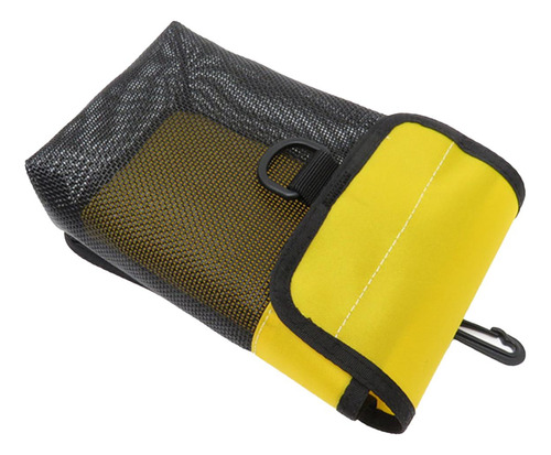 Diving Equipment Storage Bag, Portable Small Mesh Yellow