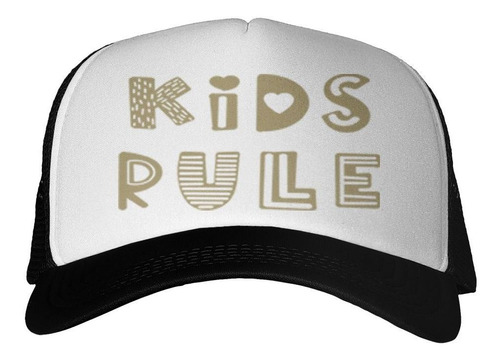 Gorra Frase Kids Rules Niños Reglas Juegos