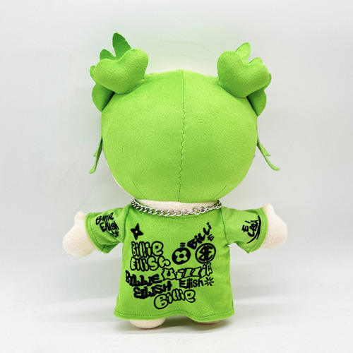 Peluche Edicion Especial Billie Eilish Hello Kitty 26cm Color Verde